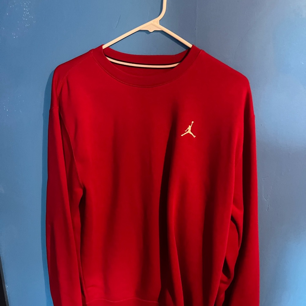 Jordan Men's Bold Red Crewneck Sweater